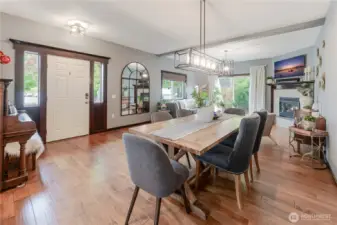 Welcoming entry with Craftsman charm - featuring warm wood accents, natural light, and thoughtful fixtures that set the tone for comfort the moment you arrive