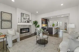 The living room opens to a private balcony