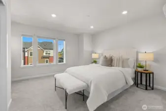 Primary bedroom with ensuite bathroom