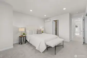 Primary bedroom with ensuite bathroom