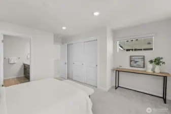 Primary bedroom with ensuite bathroom