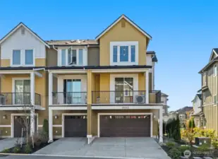 Opposite side of the townhouse with direct garage access