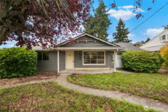 Front of home. Loads of trees for privacy from the road.
