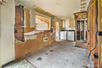 Kitchen, easily opened to dining room and family room.
