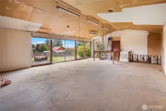 Family room/Dining room.
