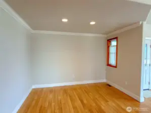 Formal dining or flex area from kitchen, near front door.