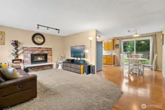 Living and dining room from entry