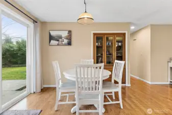 Dining room with patio entrance