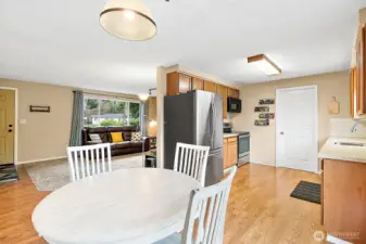 Dining room and kitchen