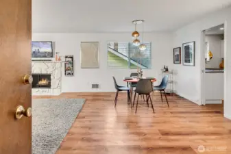 This is a spacious, one bedroom end unit with no shared walls. The flooring has been updated.