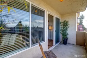 Generous sized Lanai facing the front of the building. Add outdoor seating or a bistro table for outdoor enjoyment.