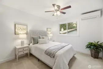 Soft light fills the room, creating a cozy feel.