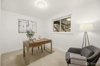 This space is ideal for work, creativity, or quiet time.