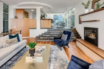 High Ceilings and extensive lighting