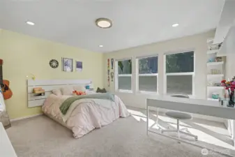 Bedroom #3, and again all the light! You will love how large all bedrooms are.