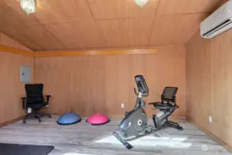 One buiding being used as a gym