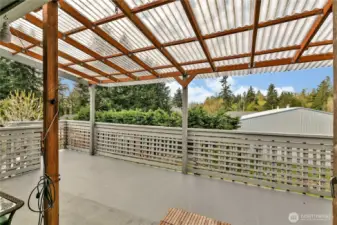 A covered deck extends your outdoor living!
