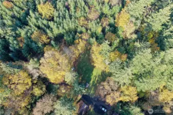 Above Southeast corner with grass field.