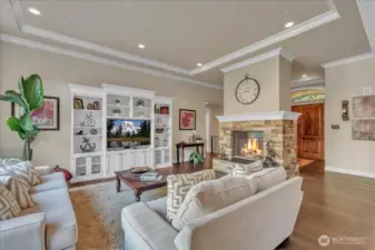Looking out towards the front door