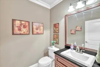 1/2 bathroom on the main