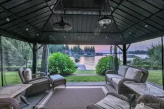 Gazebo straight out of the patio doors