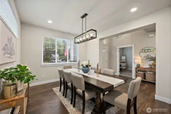 Formal Dining Area off the kitchen & just inisde the front door.