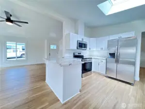 This is a manufactured home, but it feels like a stick built home after the remodel!