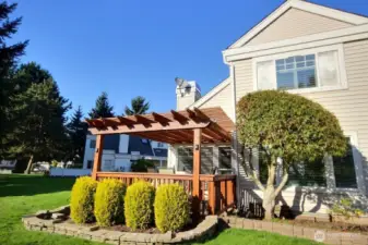 Pergola with propain firepit