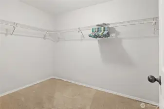 Primary walk in closet