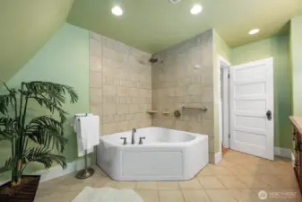 Bathroom #1 - upstairs with soaking tub