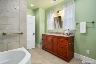 Bathroom #1 - upstairs with soaking tub