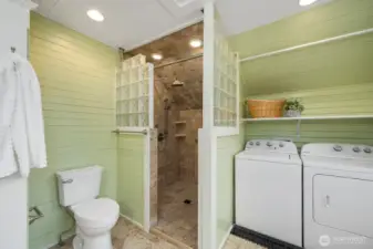 Bathroom #2 - upstairs with laundry & walk-in shower