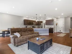 Easy access from the garage straight to the kitchen and living room