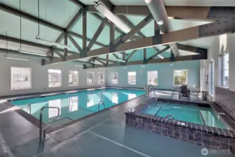 Indoor pool and spa