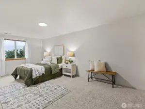 One the other side is the final bedroom.