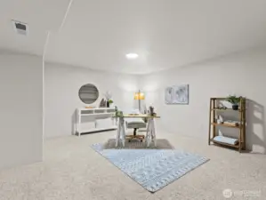 This spot is perfect for a home office.