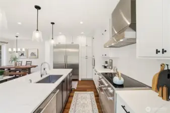 Gourmet kitchen with Thermador refrigerator