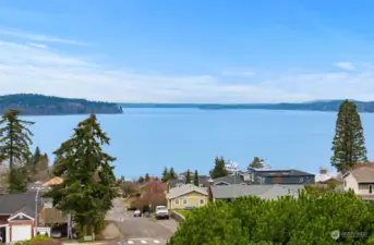 water view on second story using drone