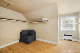 Upstairs "Bonus" room or Primary bedroom walk in closet