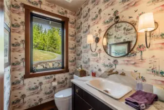 Main floor powder room