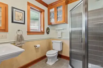 3/4 bathroom on main level
