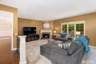 The cozy family room!