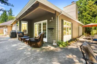 Behold! Your private back patio!