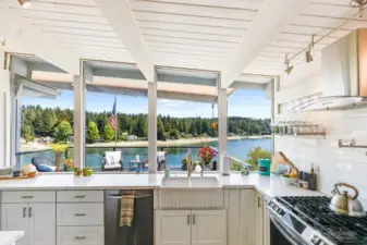 Enjoy the Wollochet Bay views as you do the dishes!