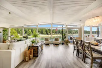 Great room and dining area with spectacular views!
