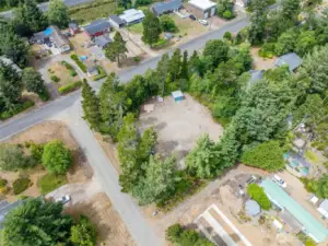 Overhead shot or property from Southeast corner