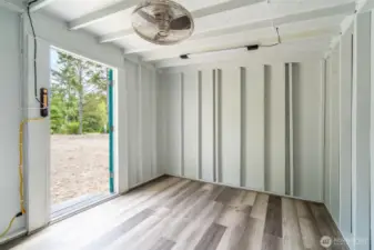 10 x 12 wood building interior