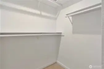 Spacious primary closet