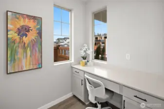 Office off front entry.