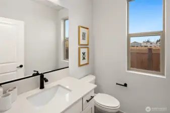 1/2 Bath off Front Entry.